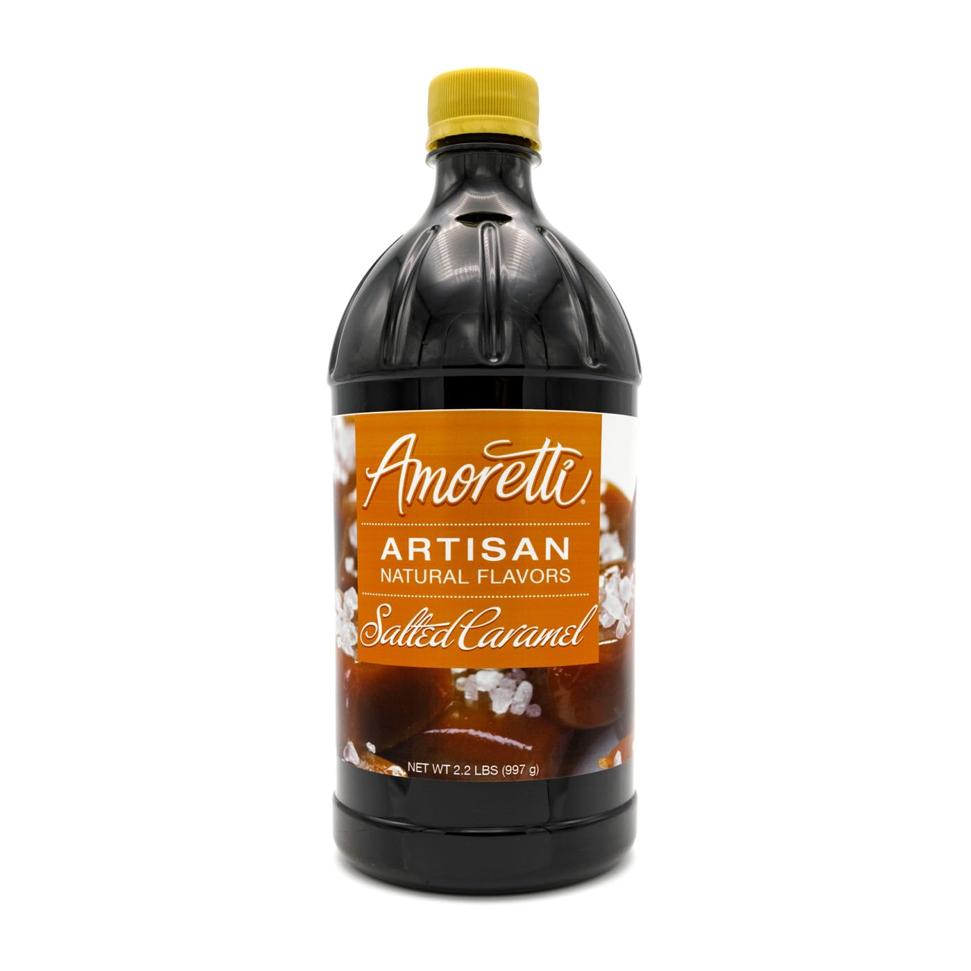 Amoretti – Sabor artesanal de caramelo salado natural 2.2 libras – Uso en aplicaciones de pastelería, salados, elaboración de cerveza y helado, sin