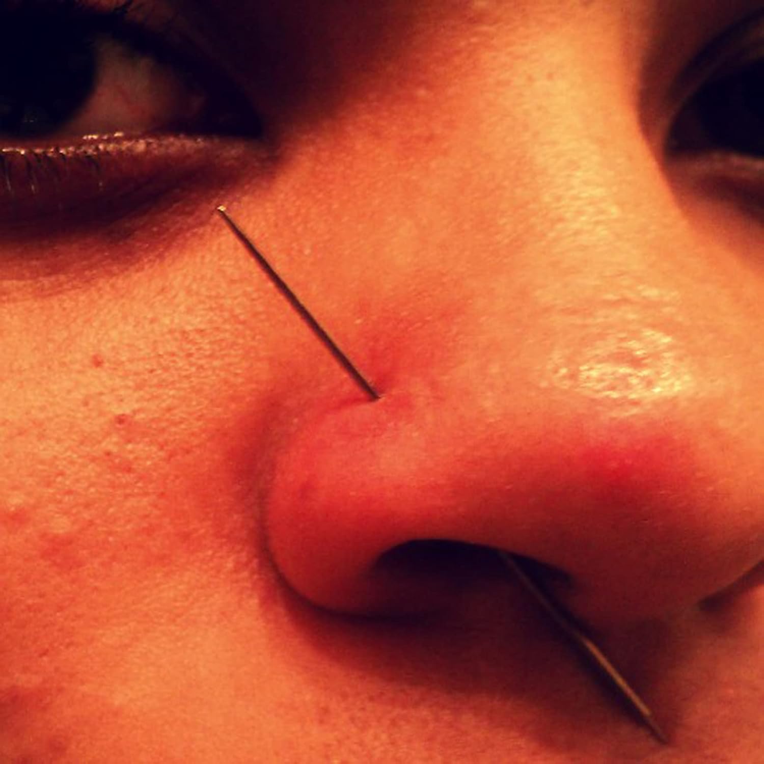Aumeo G23 Piercing cónico sin rosca de titanio, 14G, 16G, 18G, pasador de inserción para nariz, labio, Monroe, oreja, tragus, hélix, empuje,