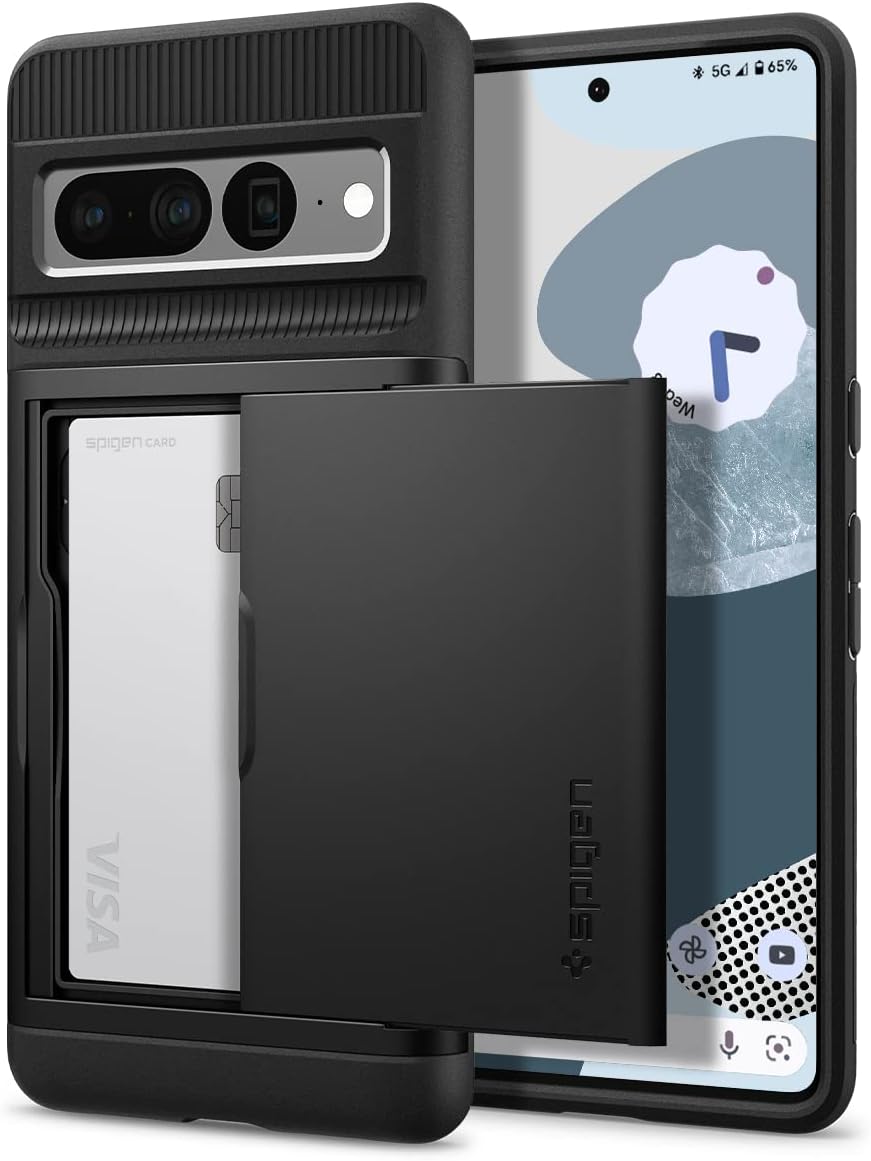 Spigen Slim Armor CS – Funda diseñada para Pixel 7 Pro (2022), color negro