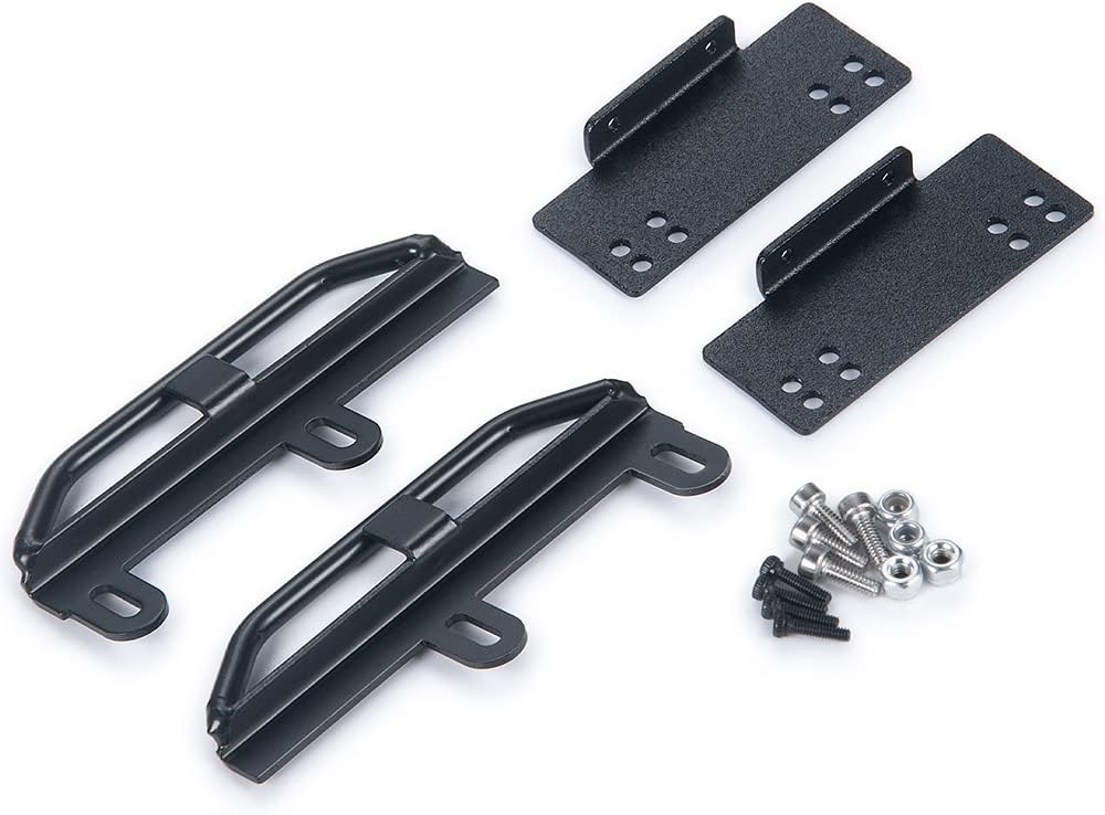 RCLIONS Metal Pedal Junta lateral Rock Sliders para Axial SCX24 Deadbolt JLU CRC Bronco Gladiator 124th RC Crawler Car