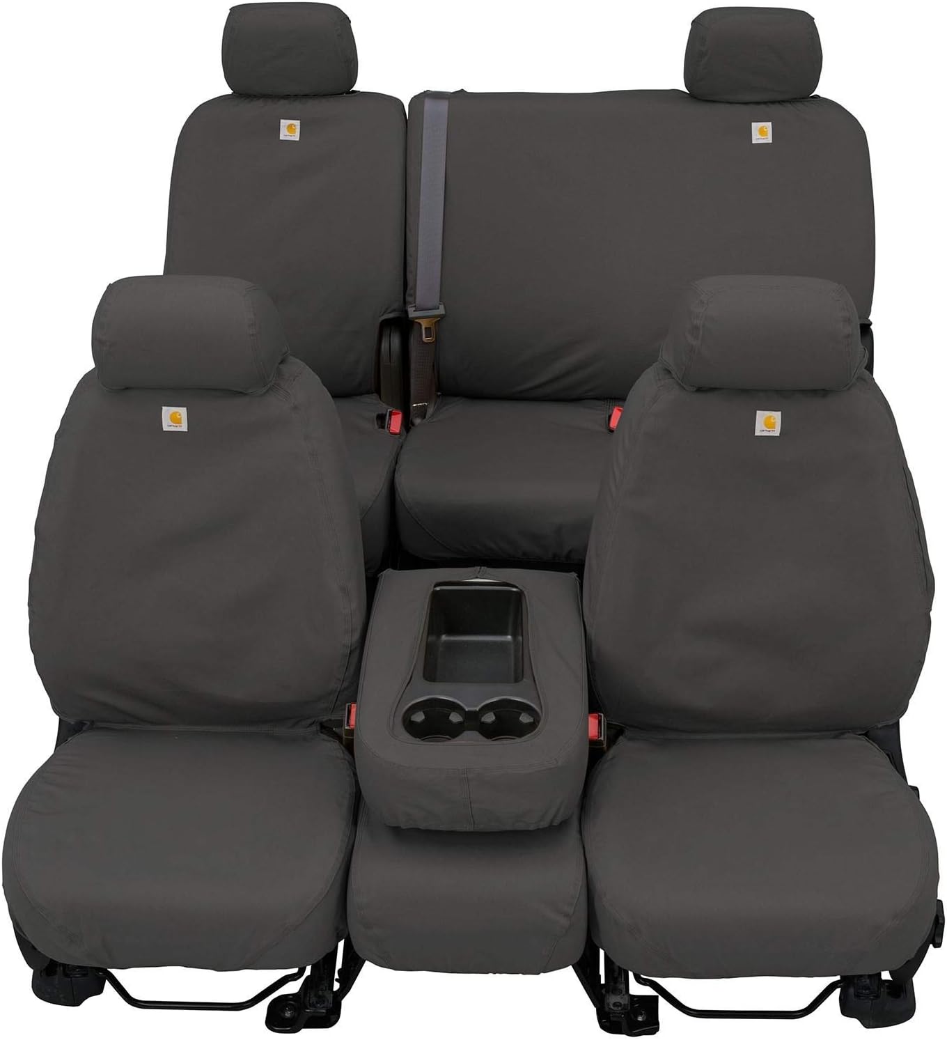 Covercraft Carhartt SeatSaver – Fundas de asiento personalizadas  SSC2504CAGY  Asientos de cubo de 1 fila  Compatible con modelos seleccionados