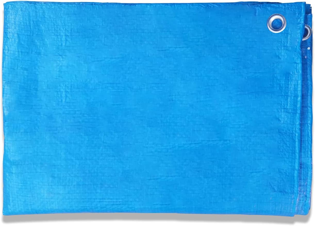 COARBOR Lona impermeable de 5 x 7 pies, protección de 0.197in, cubierta de piscina para barco al aire libre, caravana, color azul