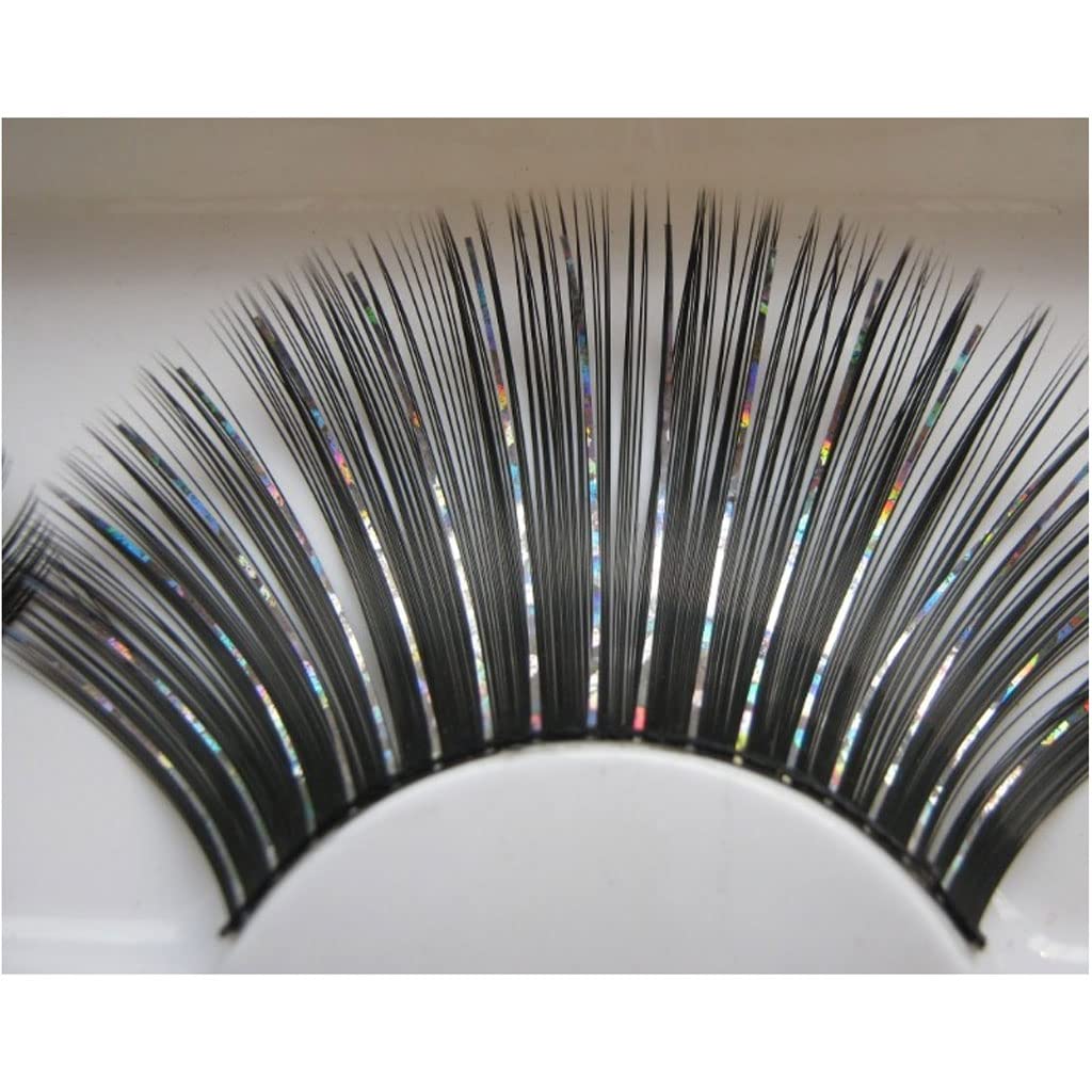 Pestañas Postizas False Eyelashes Shining Lashes Natural Volume Colorful Decorative Eyelashes Fluffy Wispy Faux Lashes Festival Styles Fake