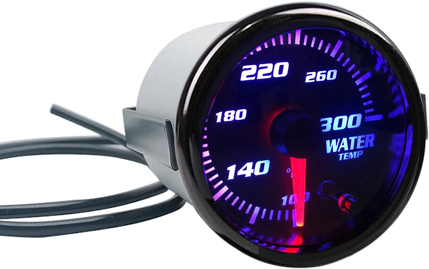 Medidor de temperatura del agua de 2.047 in, 7 colores teñidos, medidor de temperatura de 2 “-116 pulgadas, 100-300  Fahrenheit, incluye rosca