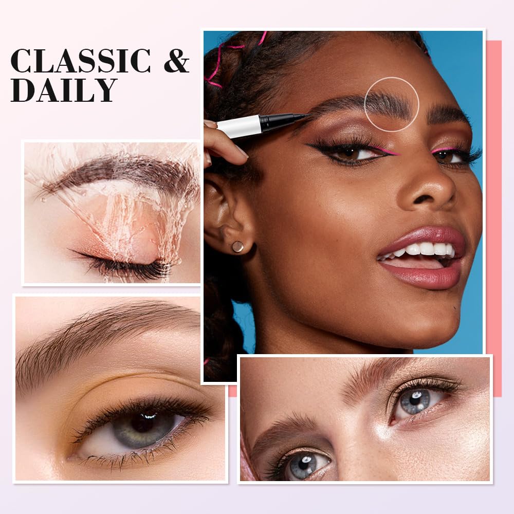 Lápiz de contorno de cejas, lápiz mágico de cejas 3D resistente al agua, microblading lápiz de cejas, lápiz de cejas microblading de trazo fino,