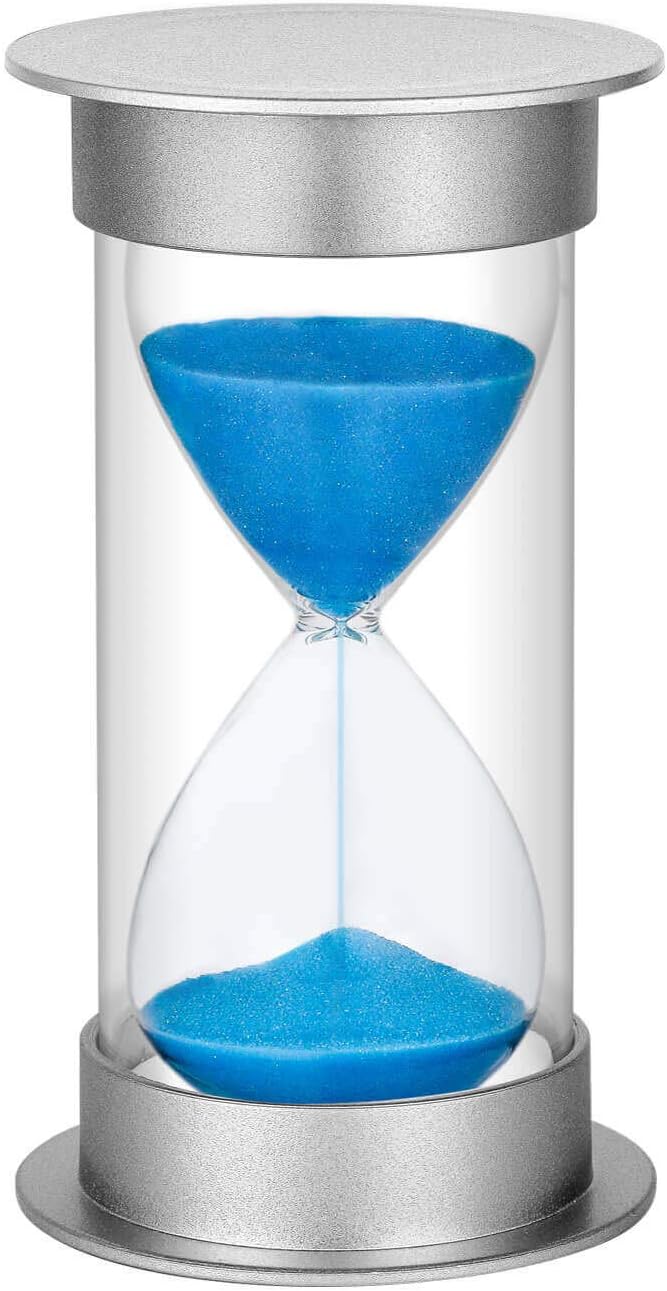 SuLiao Temporizadores de reloj de arena de reloj de arena temporizador de vidrio de 60 minutos de hora de arena, reloj de arena para niños,