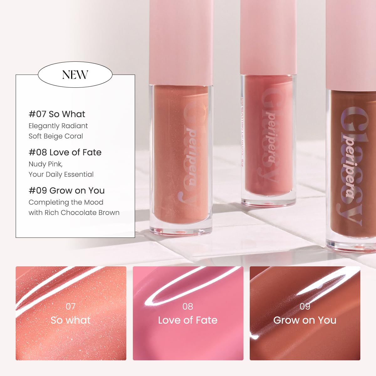 Peripera Ink Glasting Lip Gloss  Antiadherente, alto brillo, varita 4XL para una fácil aplicación, labios cómodos, regordetes, de aspecto más