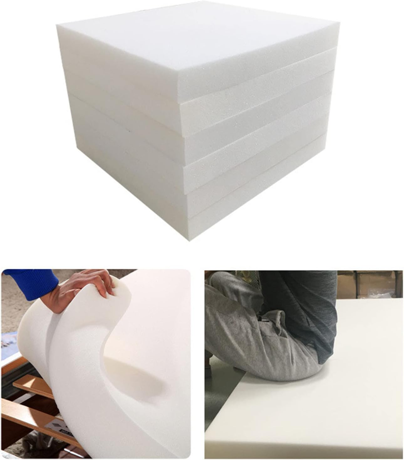 Cojín de banco rectangular de tamaño personalizado, cojines de asiento de ventana de bahía, almohadilla de espuma para silla de comedor, diseño de