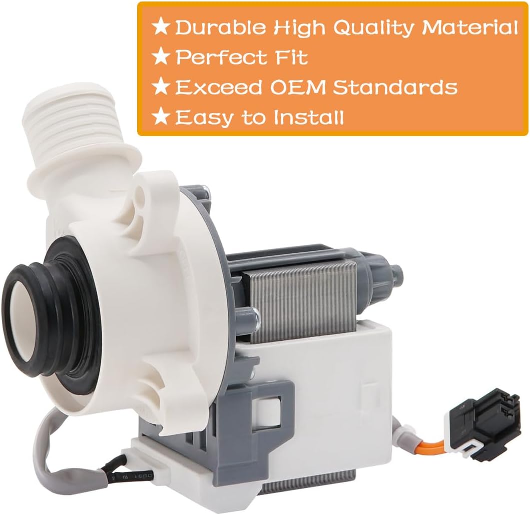 Bomba de drenaje para lavadora OEM B40-3A01 de SupHomie – Compatible con lavadoras GE