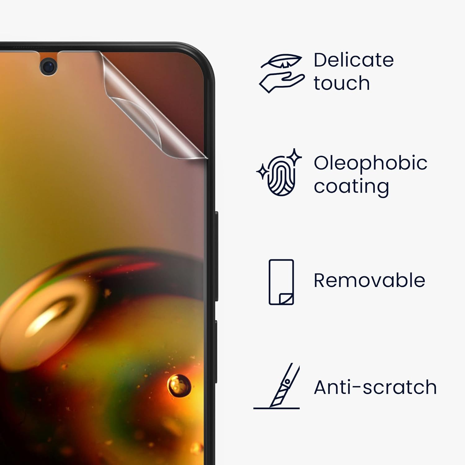 kwmobile Protectores de pantalla compatibles con Xiaomi Redmi Note 11 Pro+ 5G  Note 11 Pro Plus 5G, 3 películas transparentes ultra transparentes
