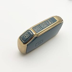 TPU Car Key Case Cover Shell Fob, for Kia Forte Sportage Cerato Telluride Sorento K5 k7 Soul NIRO Seltos Gold Edge Key Shell TPU Car Key Case Cover Shell Fob, for Kia Forte Sportage Cerato Telluride Sorento K5 k7 Soul NIRO Seltos Gold Edge Key Shell