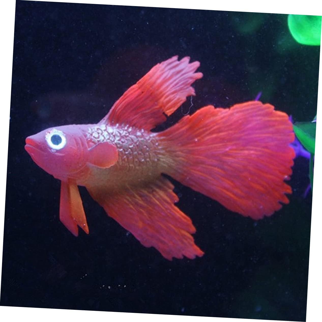 Decoración botánica de silicona Betta Fish artificial Betta Estatua de pez artificial simulación de peces falsos Betta Tropical Fish Ornamento