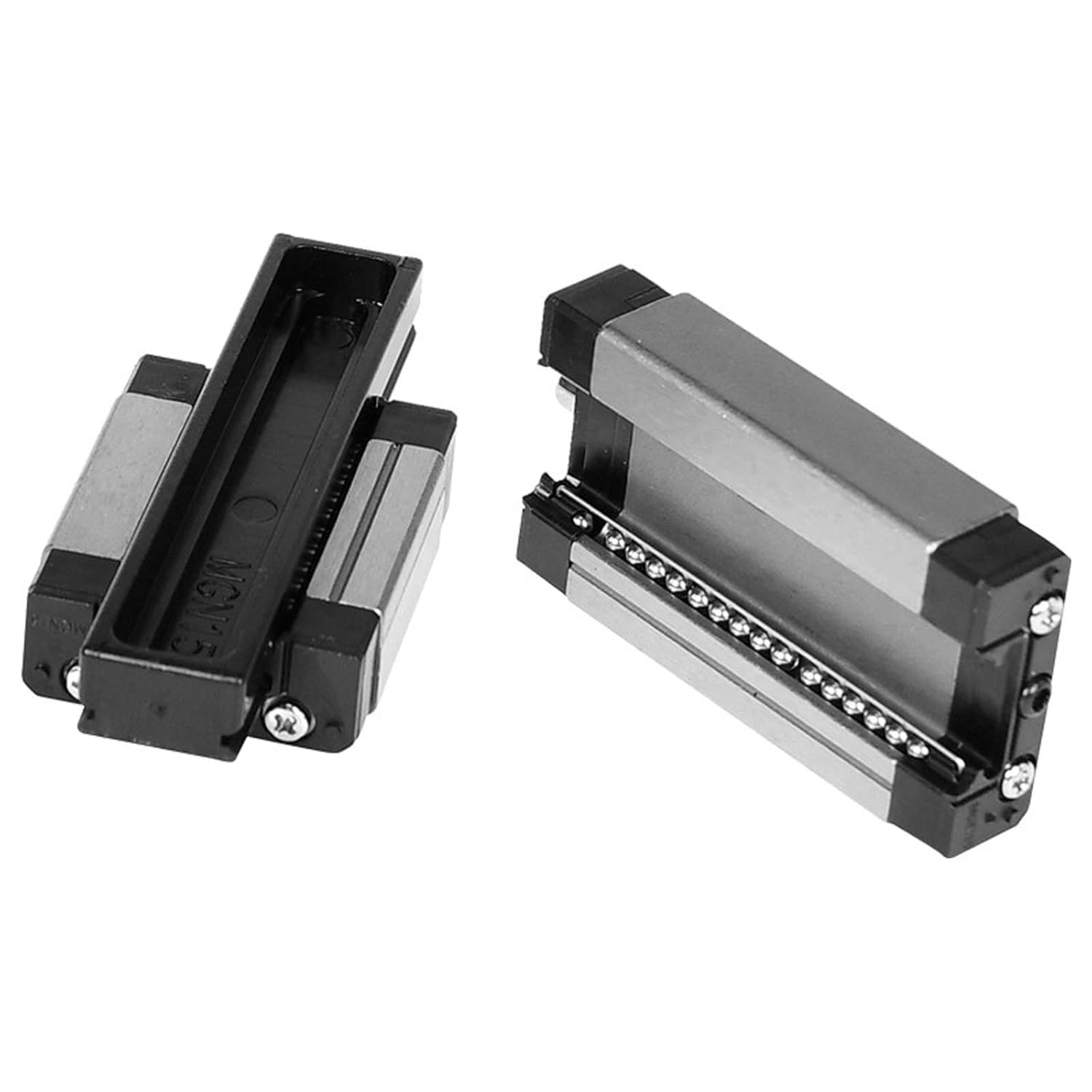 Riel lineal MGN12 de 37.8 pulgadas, 1 riel deslizante de movimiento lineal en miniatura MGN12 + 1 bloque de transporte deslizante lineal MGN12H de
