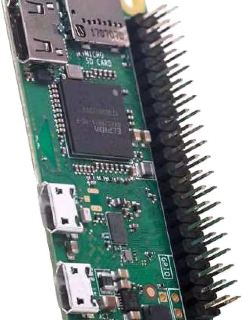 Raspberry Pi Zero WH, WiFiBluetooth 4.1, Bluetooth de baja energía, compatible con HAT de 40 pines, conector de cámara CSI, USRT, SPI, I2C, con