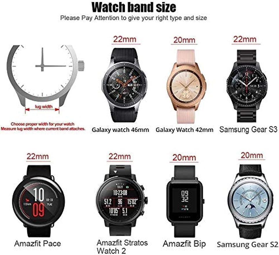 Upzuna Correa de reloj milanesa de liberación rápida deportiva de malla metálica para mujeres y hombres, universal de 0.709 in, 0.787 in, 0.866 in