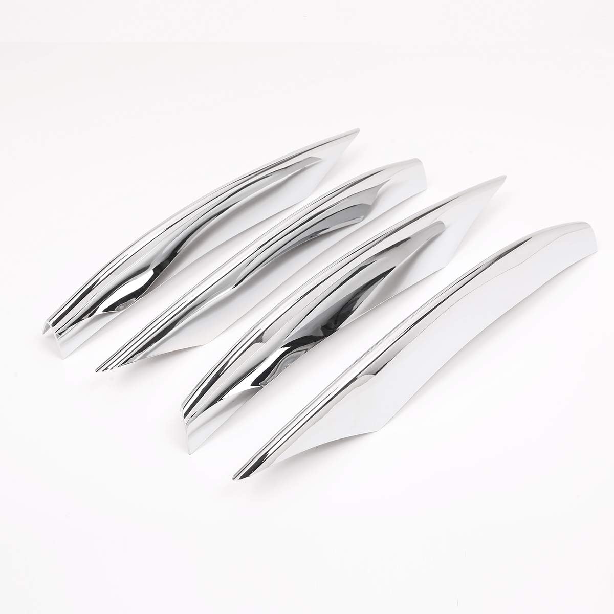 YIWANG Tiras de lámpara antiniebla delantera ABS cromadas para Mercedes Benz Clase C W205 S205 C180 C260 C300 2019 2020 (plata)