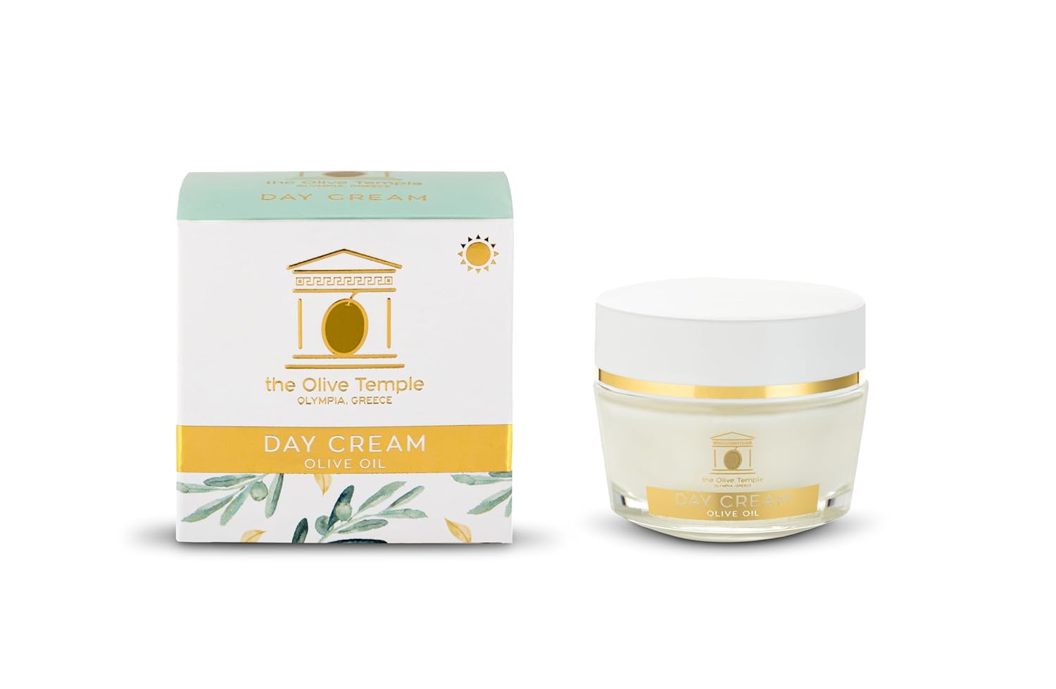 Crema de día antienvejecimiento, enriquecida con aceite de oliva, argán, polifenoles de jugo de uva y ácido hialurónico reticulado, une el agua 50