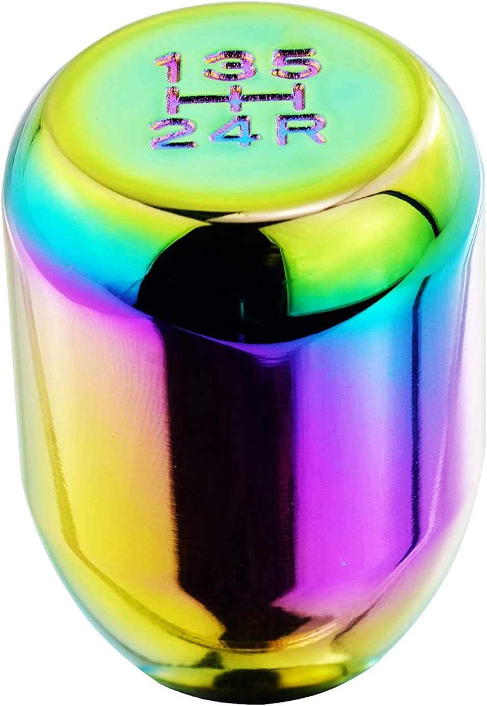 Abfer Pomo de palanca de cambios con peso de 5 velocidades, mango de palanca de cambios para la mayoría de vehículos manuales, multicolor