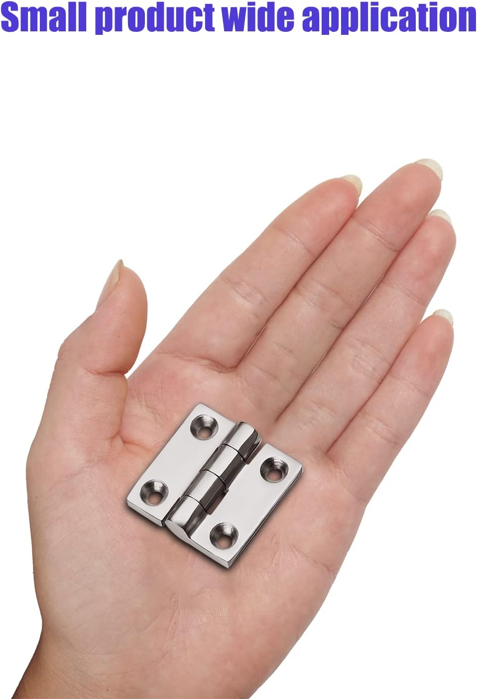 Bisagras de barco resistentes de acero inoxidable de grado marino, 1.5 pulgadas x 1.5 pulgadas, sin ruido, acero inoxidable 316 con tornillos (6