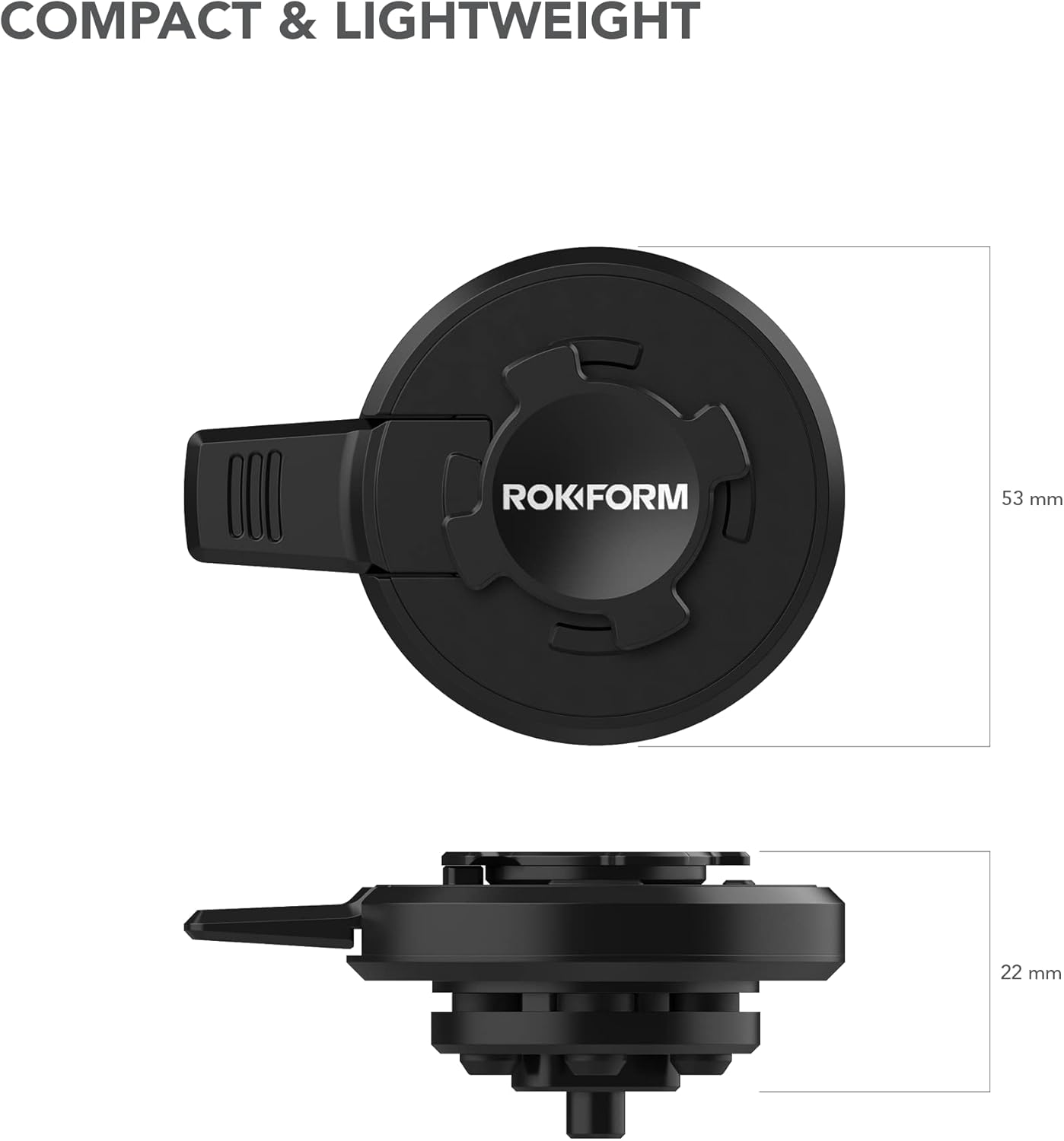 Rokform Amortiguador de vibraciones de montaje para motocicleta V1, soportes para manubrio de motocicleta, percha y vástago especialmente diseñados
