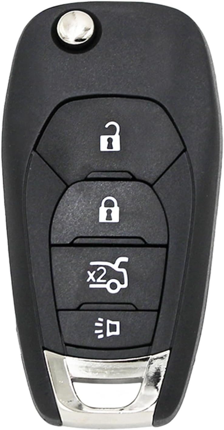 Fundas para llavero de coche para Chevrolet Cruze Aveo 2014-2018, 4 botones con llave remota