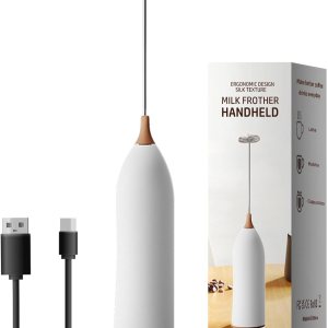 Espumador de café de mano, espumador de mano recargable por USB, espumador de leche de mano ajustable para capuchinos, chocolate caliente, batidos, Espumador de café de mano, espumador de mano recargable por USB, espumador de leche de mano ajustable para capuchinos, chocolate caliente, batidos,