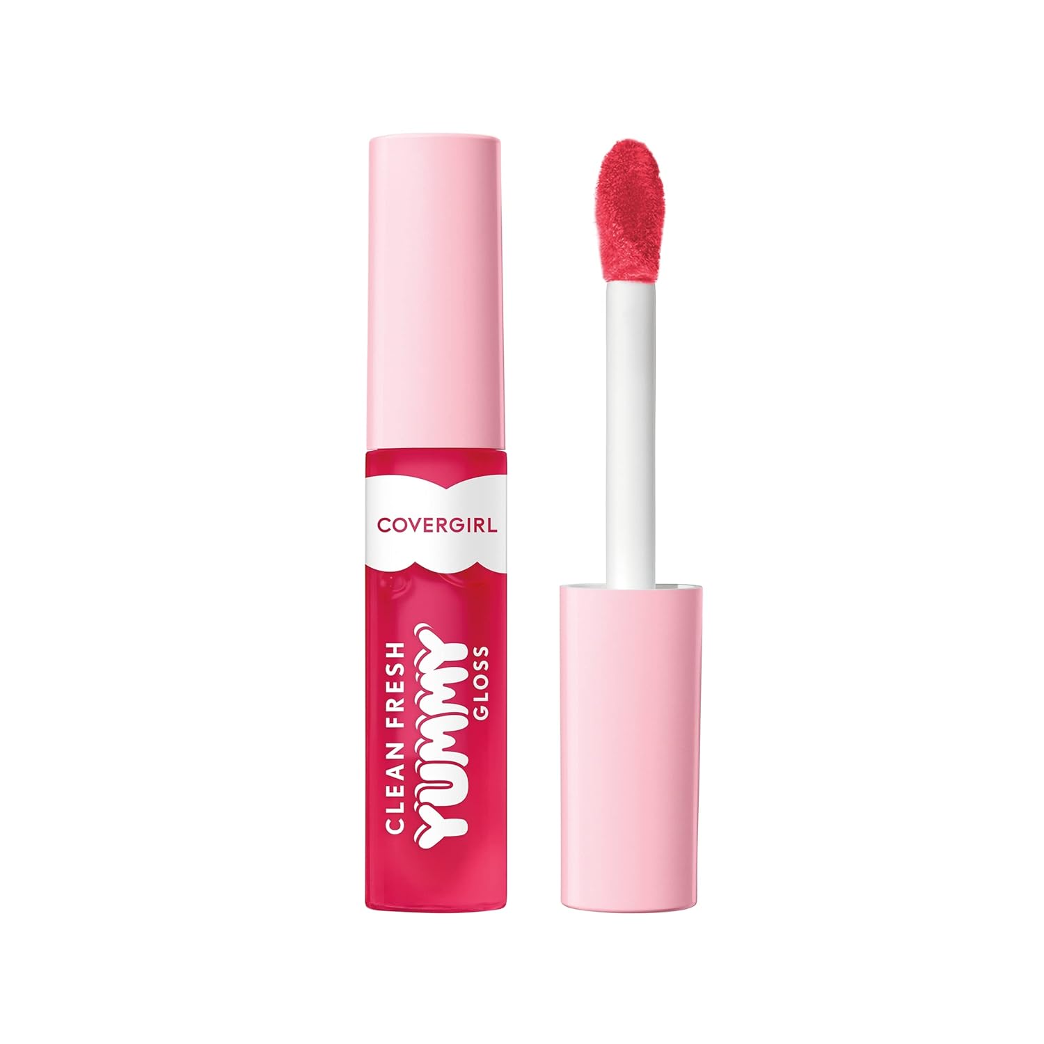 COVERGIRL Clean Fresh Yummy Gloss – Brillo de labios, transparente, aromas naturales, fórmula vegana, You’re Just Jelly