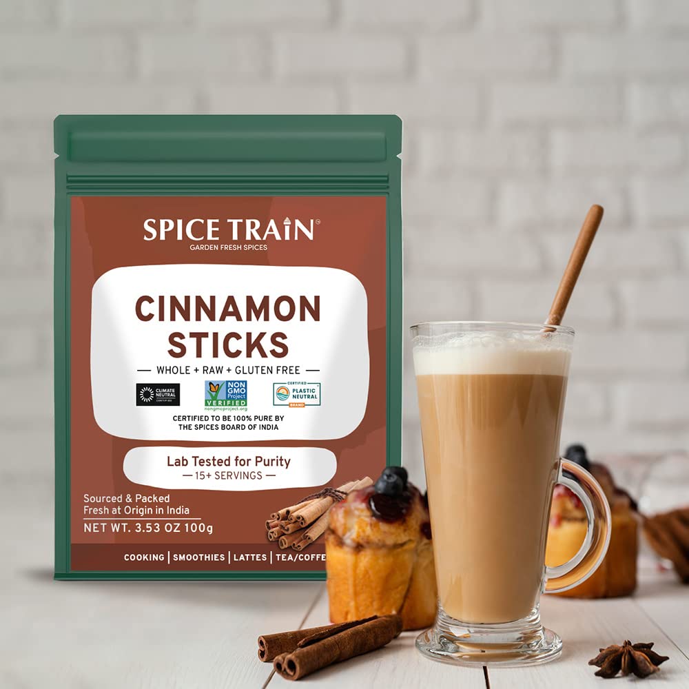 SPICE TRAIN, Palitos de canela (3.53 oz) + comino entero (14.00 oz)