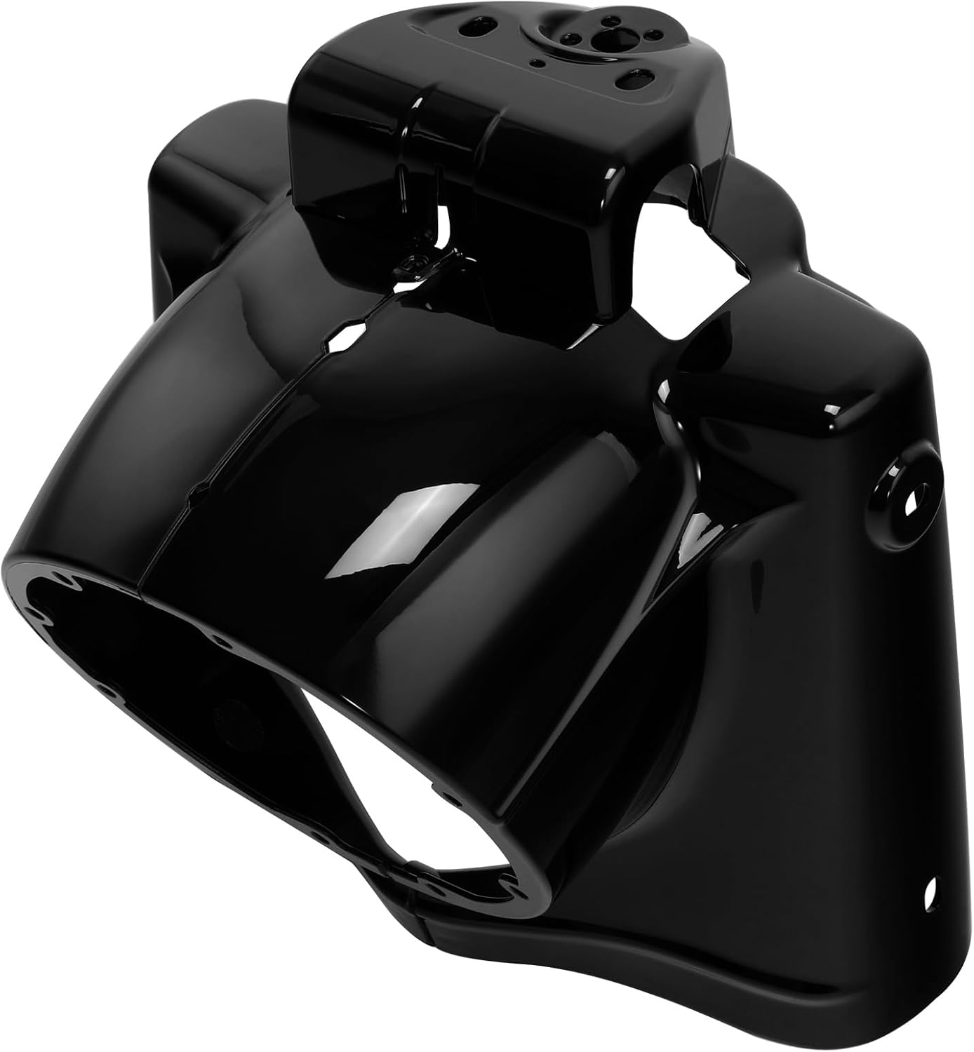 TCT-MOTORPARTS Cubierta de góndola para faros delanteros color negro brillante de 7 pulgadas para Harley Road King FLHR 2014-2023