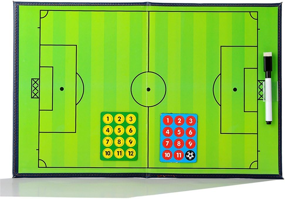 Portapapeles magnéticos de fútbol con goma de borrar en seco, rotulador, imanes, tabla de entrenamiento de fútbol de fútbol, tablero de tácticas de