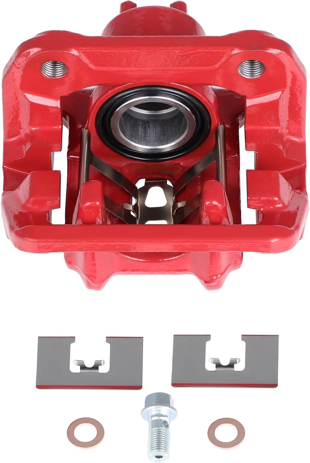 SCITOO Pinza de freno trasera derecha con soporte 19B6887 rojo compatible para Acura RDX 2013-2018 para Honda Crosstour 2012-2015 para Honda CR-V