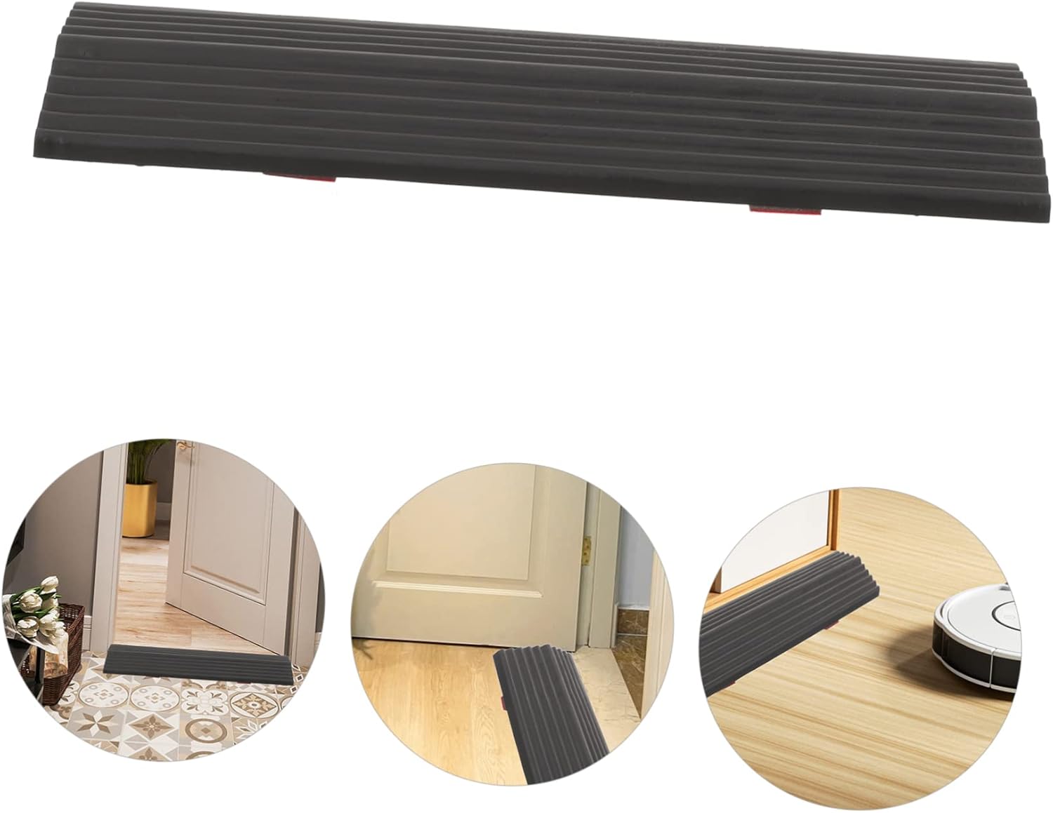 YARNOW 3 unids Robot Escalada Mat Home Entrada Rampa Barrido Robot Rampa Rampa Rampa Umbral Rampa Barrido Robot Rampas Utilidad Acceso Movilidad