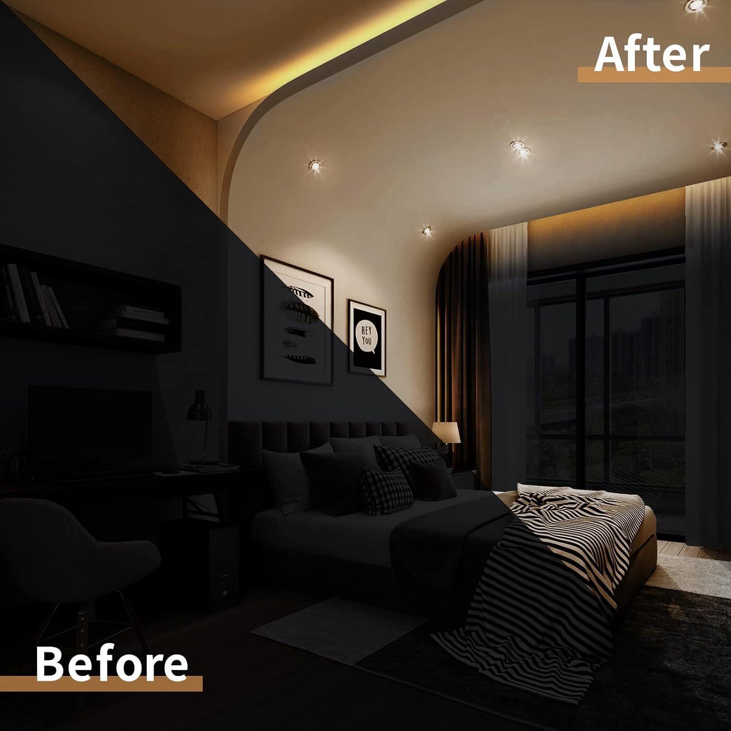 Tira de luces LED de neón, color rosa, 16.4 pies, 12 V CC, impermeable, flexible, luz de neón para decoración de interiores y exteriores (incluye