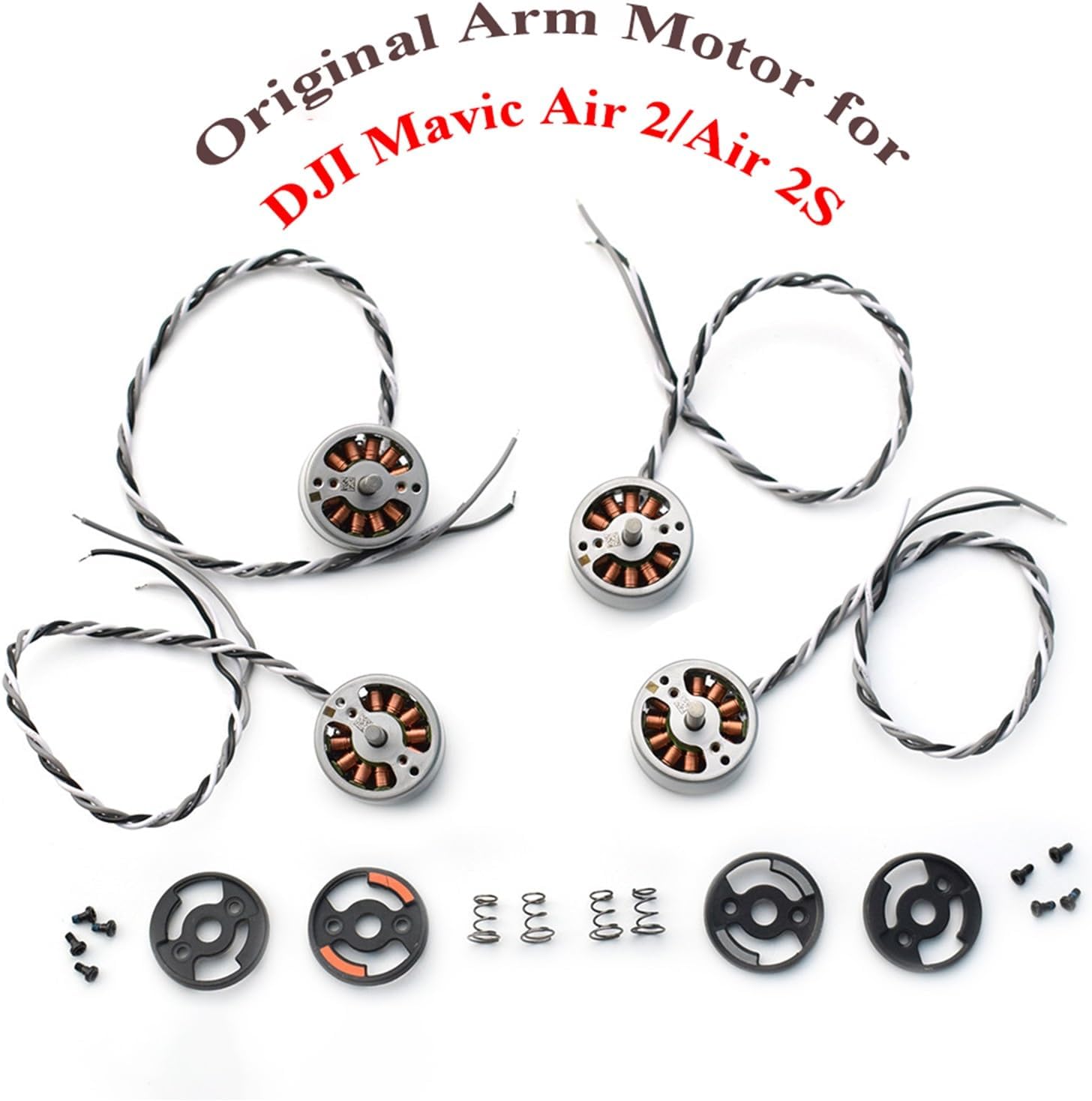 Arm Motor CWCCW with Spring Replacement Accessories Arms Motor for D-JI Air 22S Drone Repair Part (Color  CCW with Spring)
