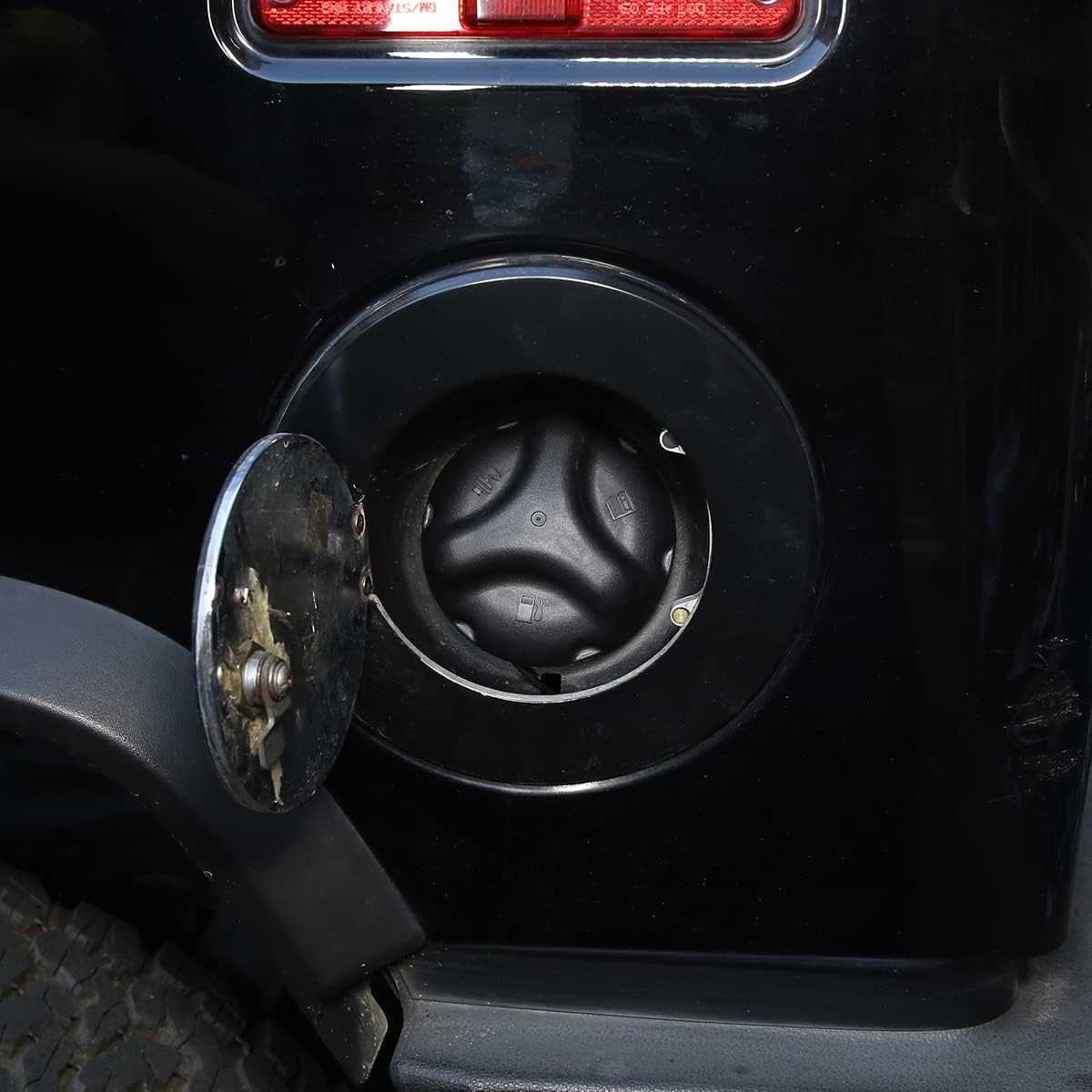Tapa de gas para llenado de depósito de combustible, tapa de gasolina compatible con Hummer H2 2004 2005 2006 2007, Hummer H3 2006 2007 2008 2009