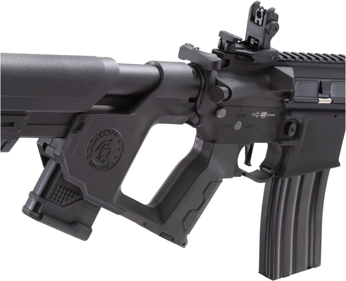 Lancer Tactical Gen 2 Proline Enforcer Blackbird M4 Full Metal Airsoft Rifle wTwo Magazines (ETU & Mosfet Included)