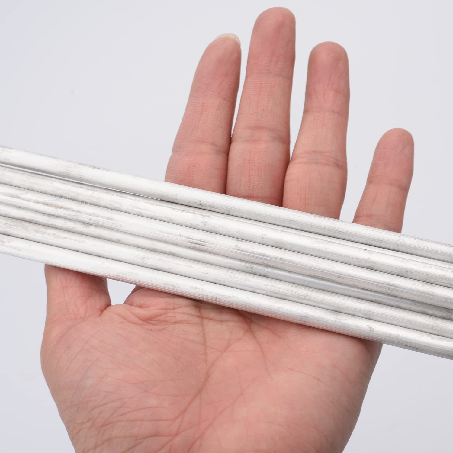 12 piezasVarilla redonda de aluminio de 14 pulgadas de diámetro de 12 pulgadas de largo 6061 Varilla de aluminio 6061, CNC, materia prima de