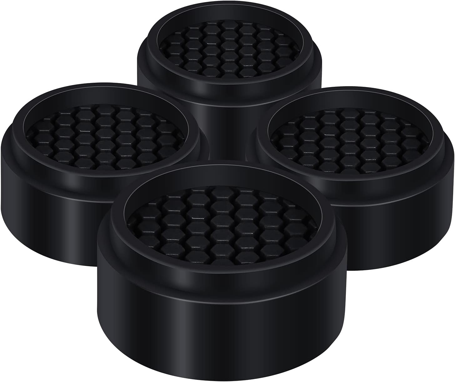 Ezprotekt Elevadores de muebles redondos ajustables de 1 pulgada, elevadores apilables para muebles que crean una altura adicional de 1, 2 o 3