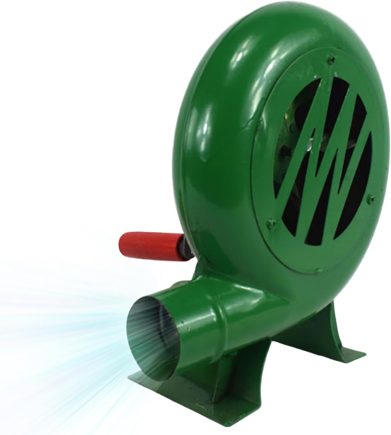 Ventiladores de barbacoa, soplador de barbacoa de 200 W, mini soplador de forja de herrero con conducto de hierro, soplador manual portátil para