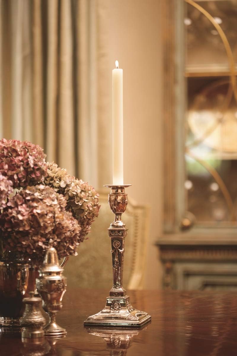 58217 Arista Timberline – Velas de cena sin perfume de 12 pulgadas, 12 unidades, color marfil