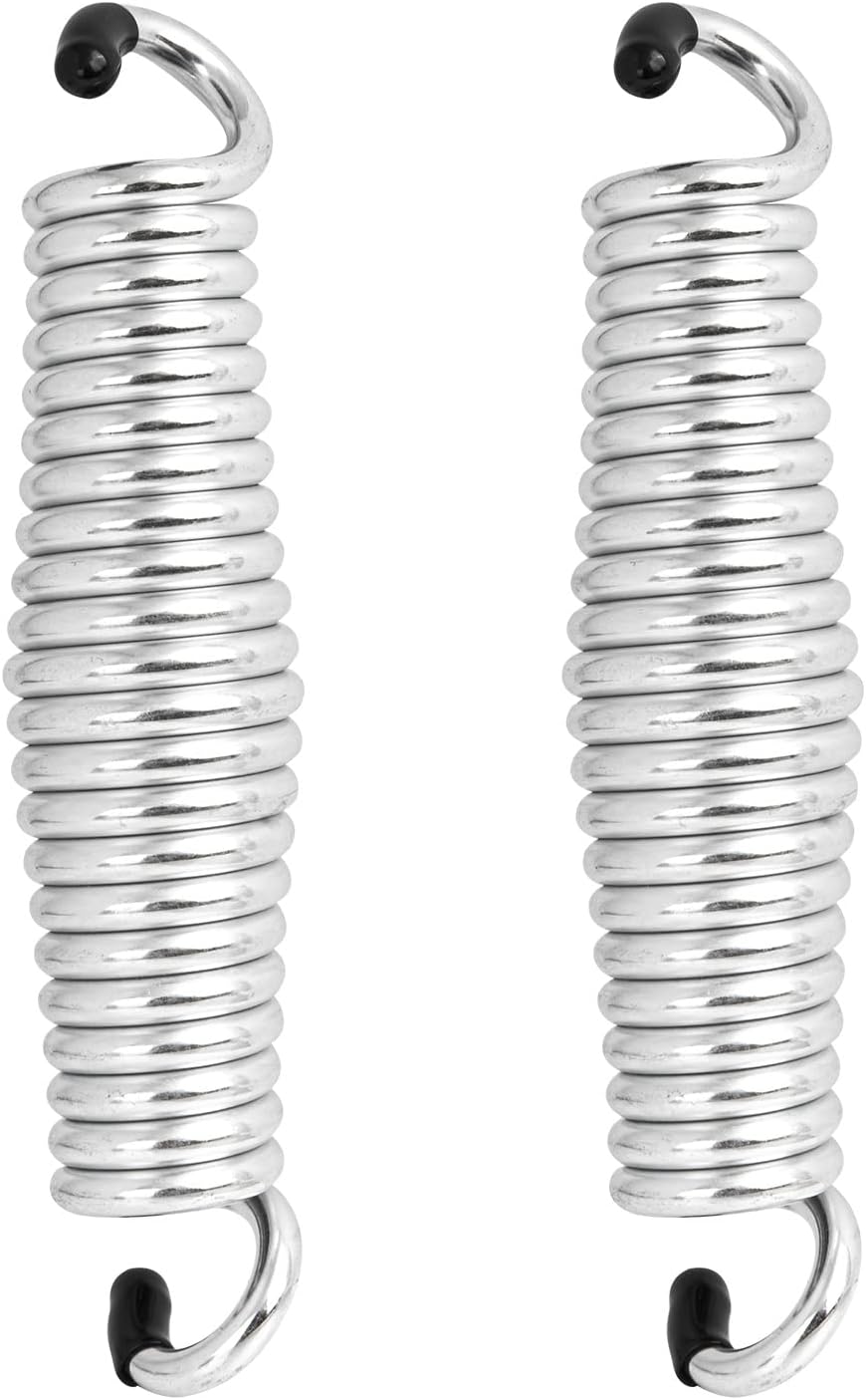 PMIIO Muelles oscilantes para porche, silla de resorte con capacidad para hasta 1600 libras, resortes cromados resistentes para sillas colgantes,