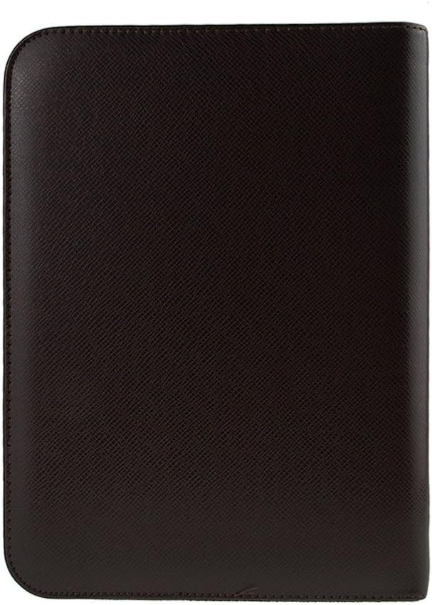 Bao Core Cartera de viaje con cremallera de piel sintética, tamaño A5, cuaderno ejecutivo de hojas sueltas con ranuras para tarjetas de calculadora,