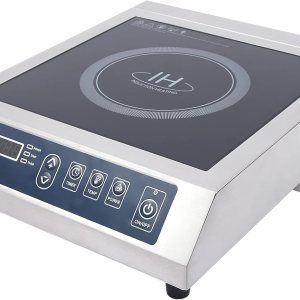 Estufa de inducción comercial grande, Quemador portátil de encimera de 1800 W, Cocina de inducción individual profesional para chef profesional, Estufa de inducción comercial grande, Quemador portátil de encimera de 1800 W, Cocina de inducción individual profesional para chef profesional,