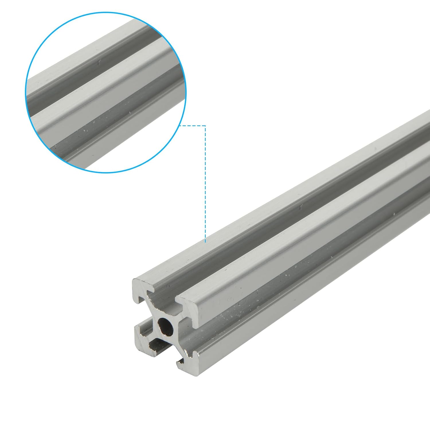 10 piezas de extrusión de aluminio con ranura en T de 15.7 pulgadas, riel lineal anodizado estándar europeo de 15.748 in para impresora 3D, CNC DIY,