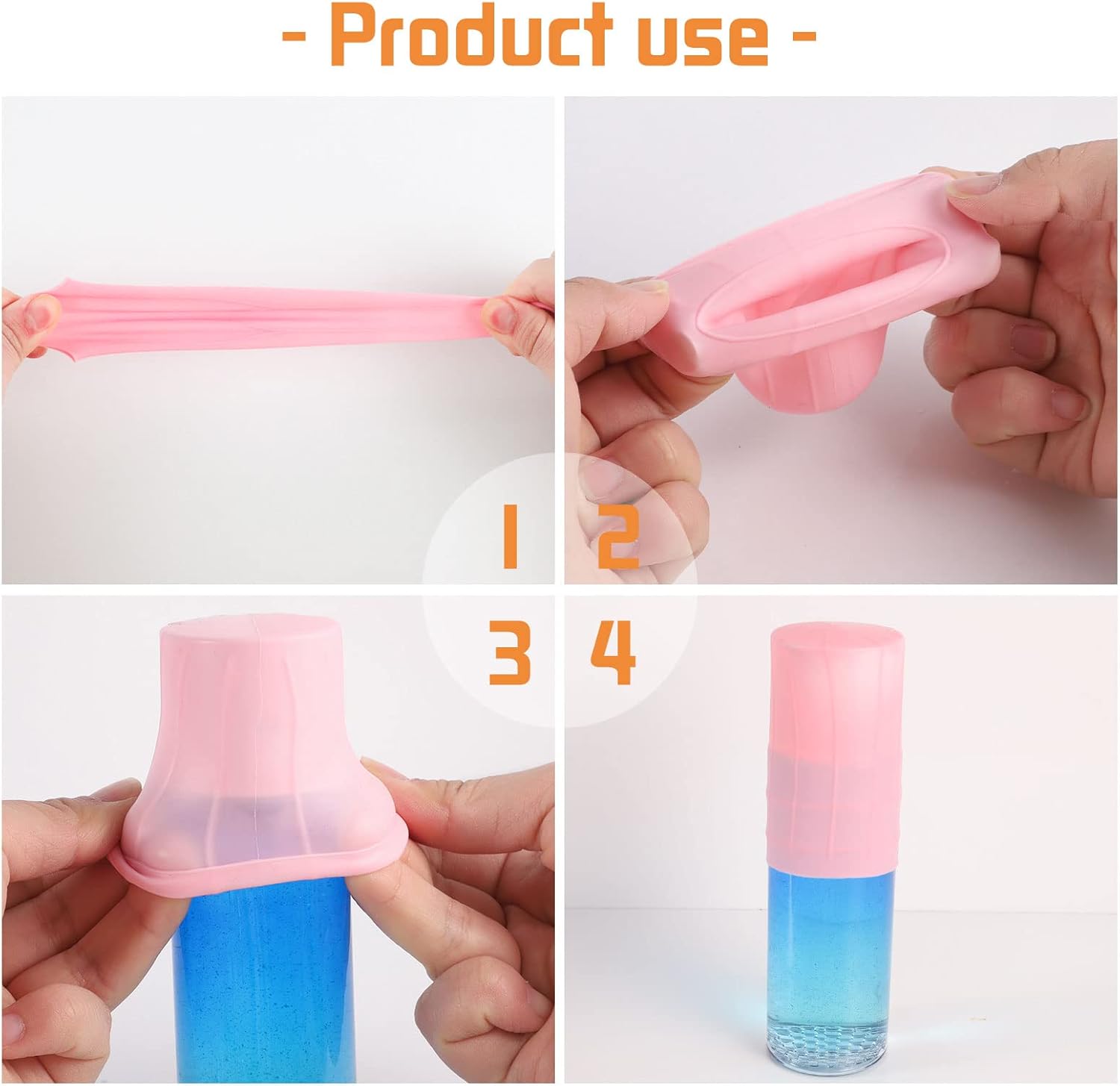 Paquete de 10 fundas elásticas para viajes a prueba de fugas, 2 estilos de fundas de silicona para artículos de tocador a prueba de fugas, accesorio