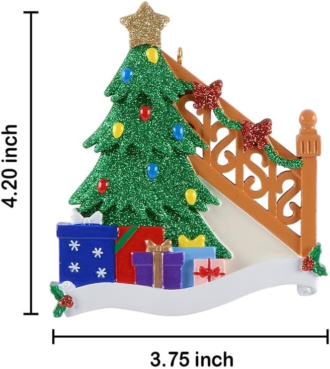 Adorno personalizado para árbol de Navidad familiar, adorno familiar 2023 para árbol de Navidad, regalos listos para niños, hermanos, nietos,