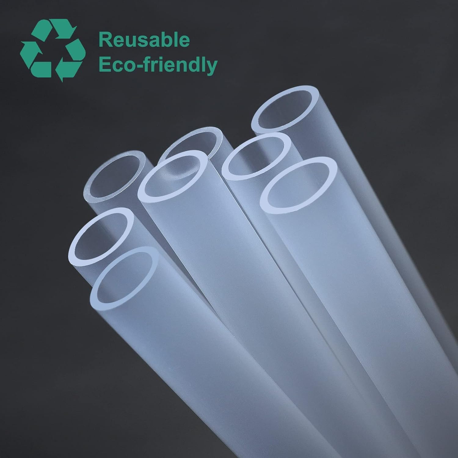 Stanley – Vaso de repuesto para vaso Stanley de 40 onzas y 30 onzas, paquete de 6 popotes reutilizables con 2 cepillos de limpieza, popote para