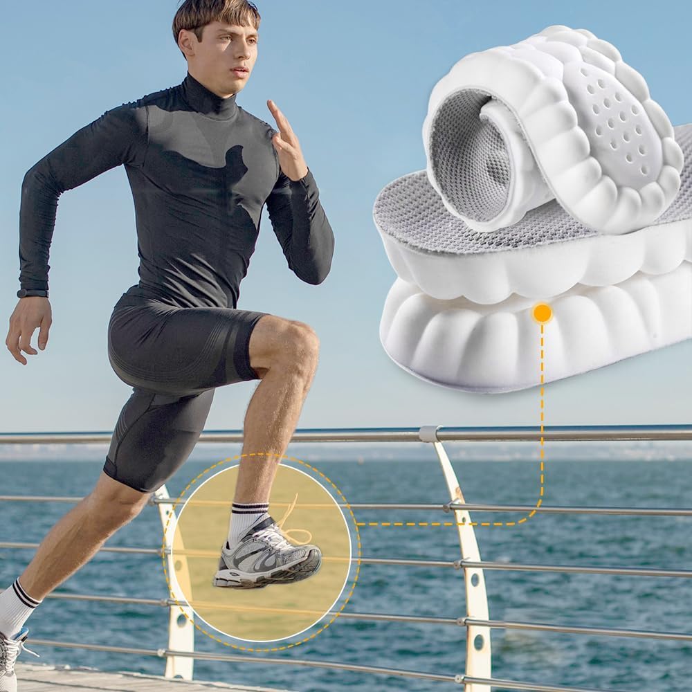 Plantilla con tecnología 4D Cloud, plantillas súper suaves, ultra cómodas, plantillas 4D, revolucionaria plantilla ortopédica, alta elasticidad en