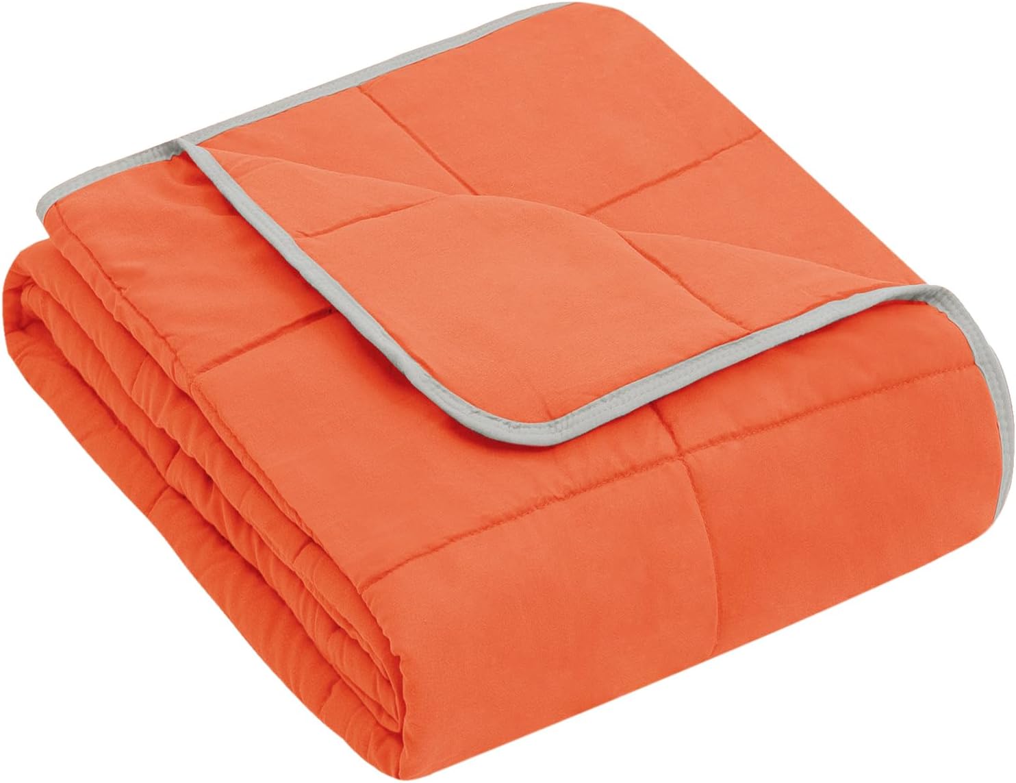 yescool Manta con peso para niños (7 libras, 41 x 60 pulgadas, naranja) Manta pesada refrescante para dormir, perfecta para 60-90 libras, manta