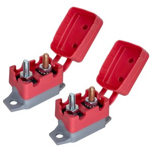 Disyuntor de reinicio automático de 12 V – 24 V de 5 amperios con perno de cubierta para automóviles, marina, remolques (5A, 2 unidades) Disyuntor de reinicio automático de 12 V – 24 V de 5 amperios con perno de cubierta para automóviles, marina, remolques (5A, 2 unidades)